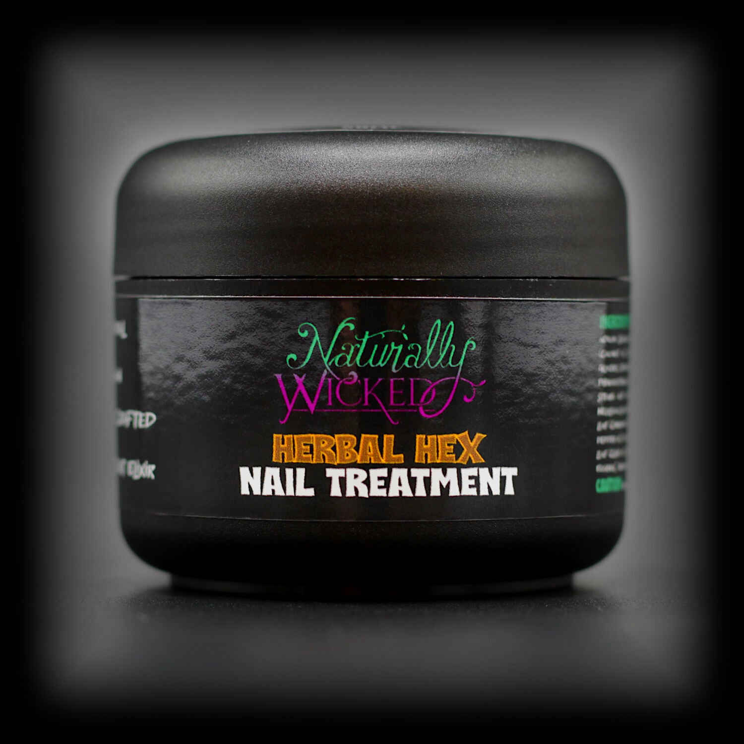 Naturally Wicked Herbal Hex Nail Treatment In Sealed Black Recyclable Container 