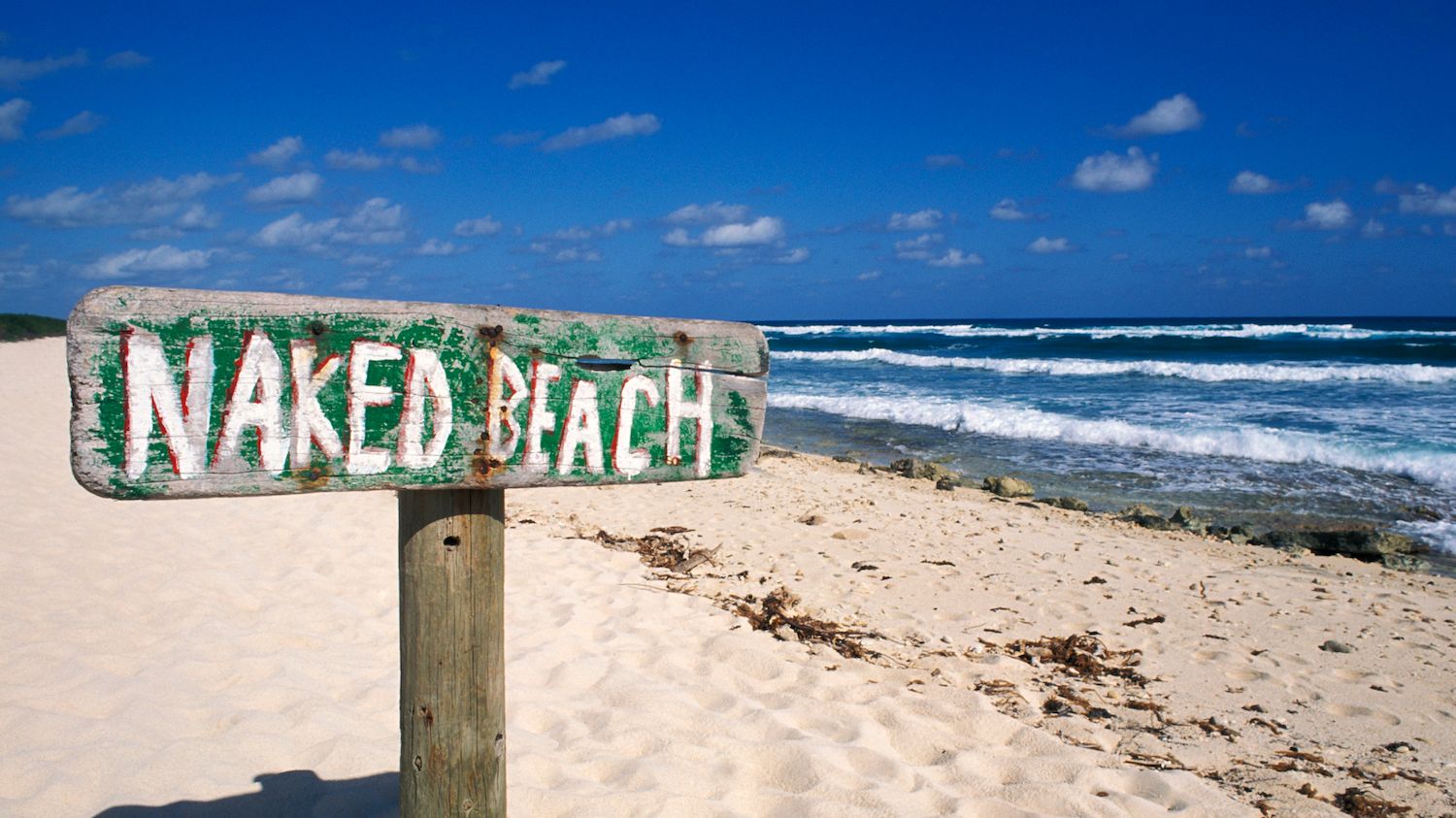Naked Beach Nudist Sign