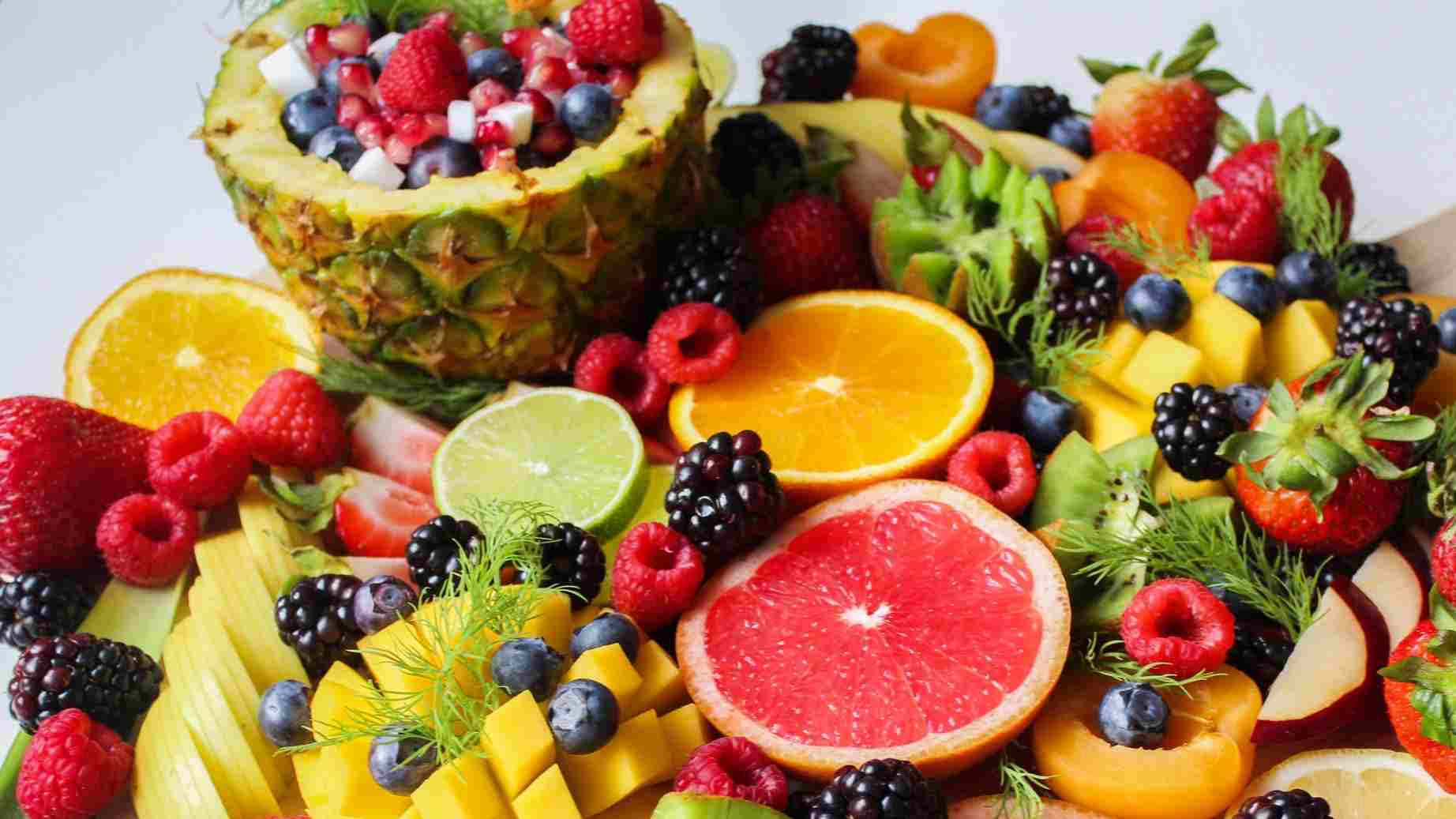 A Tropical Fruit Salad Display